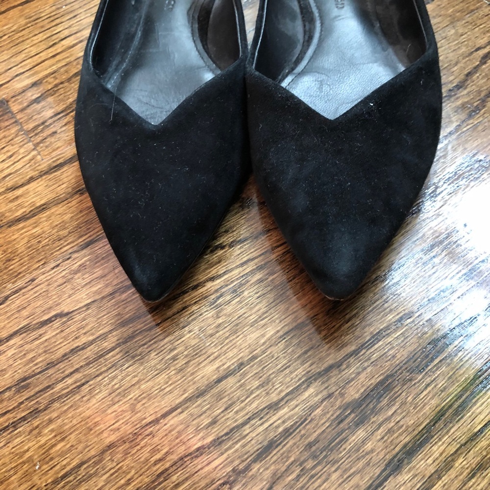 Sigerson Morrison Suede Slingback Pointed Flats - Picture 8 of 8